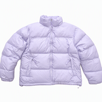 Veste matelassée d'hiver décontractée en polyester grande taille pour hommes et femmes, col montant, fermeture éclair, séchage rapide, respirante, couleur unie