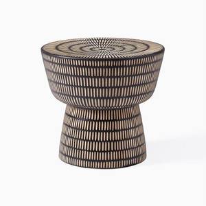 Artisan Floral Bone Inlay Cocktail Table - Product Image 5