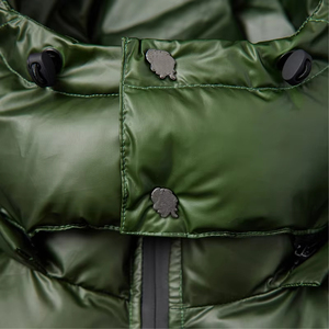Custom Heavyweight Winter Hooded Puff <b>Jacket</b> Stand Custom Thermochromic Print Color Change Feature Windproof Streetwear - Product Image 5