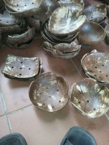 Eco Style Coconut Shell Soap Dish Handmade Bathroom <b>Accessory</b> for Spa Resort Counter Decoration - Product Image 6