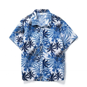 Chemise Hawaïenne Homme OEM/ODM 2023, Nouvelle Arrivée, Fabrication Personnalisée en Usine, Chemise à Manches Courtes à Imprimé Floral Hawaïen pour Hommes - Product Image 1