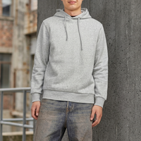 Sweat à capuche pour homme de haute qualité, personnalisé avec logo brodé, vierge, hiver, décontracté, écologique, coupe-vent et anti-rétrécissement, vente en gros