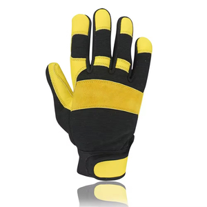 Customized Professional Manufacture New Style Safety Assemble <b>Gloves</b> Top Quality Goat Skin Leather Working Soft <b>Driver</b> <b>Gloves</b> - Product Image 3