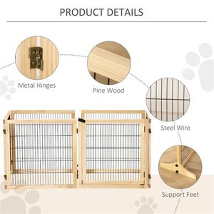 170\" L Wooden Pet Door Best Dog Door for Easy Access Pet Gates & Pens - Product Image 2