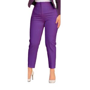 กางเกงขายาวขากว้างสำหรับผู้หญิงกางเกงลำลองเอวสูงกางเกงขายาวทรงหลวมแบบผูกเชือก - Product Image 1