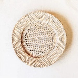 Eco Boho Large Rattan Charger Plate Sustainable Wicker <b>Table</b> <b>Mat</b> for Modern Home Decor - Product Image 5