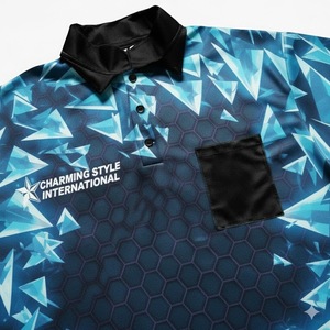 Camiseta Deportiva de Alta Calidad al por Mayor, Diseño de Logotipo Personalizado, Sublimación Completa, Camiseta Polo para Hombre - Product Image 4