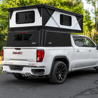 Camper intégré en aluminium à coque rigide pour pick-up GMC Sierra 1500 Chevrolet Silverado Ford F150 pleine taille