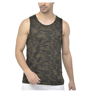 Servicio OEM, Camiseta sin Mangas Personalizada para Hombre, Camisetas Deportivas Transpirables de Algodón/Bambú con Bolsillos, Alta Calidad para Fitness y Fisicoculturismo - Product Image 1