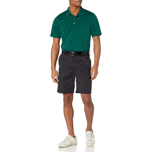Chemise de golf pour homme coupe classique, anti-plis, séchage rapide, respirante, manches courtes, col boutonné, logo personnalisé, uniforme décontracté - Product Image 3