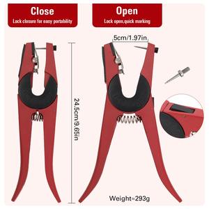 1 Pieza Alicates Aplicadores de Etiquetas de Oreja Metálicas para Ganado, Cabras y Ovejas, Herramienta Práctica de Identificación Animal - Product Image 3