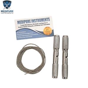 Asas de alambre OB de alta calidad para veterinaria, de acero inoxidable, para sierra obstétrica de uso pesado, herramienta de maniobra con control seguro - Product Image 2