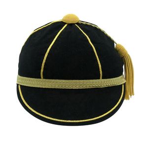 Las Mejores Gorras Tradicionales de Rugby, Gorra de Cricket Holgada con Trenza Plateada y Borla - Product Image 1
