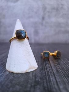 Faceted <b>Labradorite</b> Wholesale 925 Sterling Silver Wedding <b>Ring</b> Original Gemstone Trending Party Jewelry at Factory Price - Product Image 4