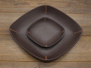 Full Grain Genuine Leather Foldable Protection Tray Top Tier Cowhide Desktop Storage Organizer Custom Wholesale GLTY-0101 - Product Image 3