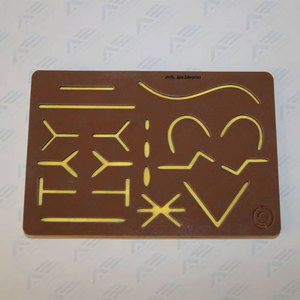 Kit d'entraînement à la suture pour étudiants en médecine, coussin de suture en silicone, plaies pré-découpées et fils de suture variés avec aiguille - Product Image 4