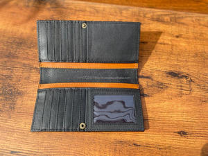 Western cuir usiné à la main sculpture portefeuille pochette coque de téléphone élégant cuir de fourrure de vachette couleur Turquoise portefeuille multi-usages - Product Image 2