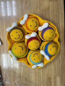 Llavero de ganchillo de lana con muñeco de peluche lindo, accesorios suaves para bolsos, venta al por mayor a granel - Product Image 6