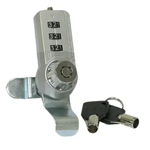 Secure Heavy Duty 3 Dial Combination Cabinet Lock Combination Cabinet Cam Lock With Master Key