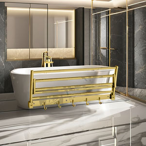 Toallero Cuadrado de Acero Inoxidable Cromado, Moderno, de Pared, Acabado Antioxidante, Fácil de Limpiar, para Apartamentos, Hoteles y Hospitales - Product Image 1