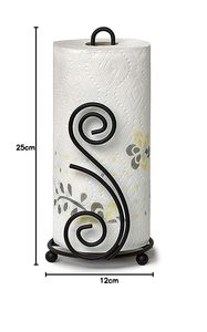 Portarrollos de Cocina Tradicional de Hierro con Diseño de Espiral, Soporte Circular Independiente - Product Image 3