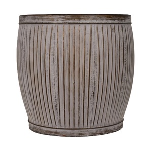 Jarrón Decorativo de Porcelana con Diseño Acanalado Simple, Ideal para Hoteles y Decoración de Interiores del Hogar, Color Blanco, Tamaño Personalizable - Product Image 3