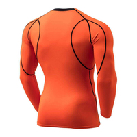 Chemise de compression respirante à manches longues pour homme, imprimée sur mesure, en Spandex/Polyester, coupe ample, 180g, services OEM, best-seller