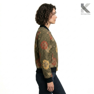 Service OEM de vêtements en coton 100% premium, tissus jacquard et sergé 390GSM, fabrication sur mesure de pantalons et vestes pour hommes et femmes - Product Image 2