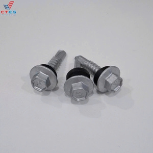 Tornillo de Acero con Recubrimiento Dacromet Industrial, con Cabeza Hexagonal y Rosca Métrica, para Instalación de Paneles de Techo Anticorrosivos - Product Image 3