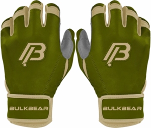 Guantes de Bateo de Béisbol y Sóftbol de Alta Calidad Personalizados con Puño Corto, Diseño Ligero y Transpirable, Cierre de Gancho y Bucle, por Bulkbear - Product Image 1