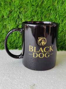 Black ceramic coffee mug Printed ceramic <b>tea</b> cup Customizable ceramic mug Elegant black - Product Image 3