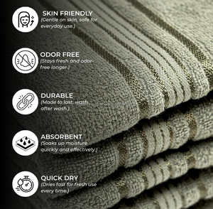 Serviettes de toilette en coton turc de luxe 400 GSM – Extra douces et séchage rapide – Approvisionnement en gros pour hôtels et salles de sport – Étiquette privée personnalisée - Product Image 4