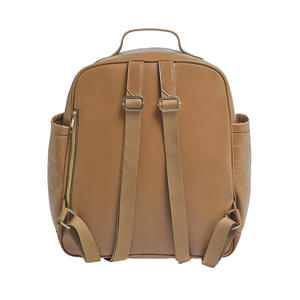 Bolsa de Pañales de Cuero, Gran Capacidad, Impermeable, Mochila de Viaje para Mamá, Bolsillos Aislantes para Biberones, Diseño Elegante Unisex para el Cuidado del Bebé - Product Image 6