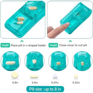 Organisateur de pilules portable grande capacité AM/PM, sac de voyage hebdomadaire avec étiquettes, étui de rangement mensuel pour pilules - Product Image 3