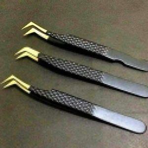 Pinzas Profesionales de Acero Inoxidable para Pestañas – Herramienta de Precisión para Extensiones de Pestañas y Salones de Belleza - Product Image 5