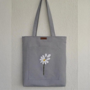 Biodegradable Cotton Canvas Tote <b>Bag</b> Eco Friendly Reusable Fashion Shoulder Handle <b>Medium</b> <b>Size</b> Grocery Shopping Carry <b>Bag</b> Bulk - Product Image 1