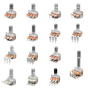Wh148 Đôi <span class=keywords><strong>Potentiometer</strong></span> B50K B503 50K Xử Lý Chiều Dài 20Mm Stereo Điều Khiển Âm Lượng Quay Soundwell Nhà Máy Chất Lượng Cao - Product Image 3