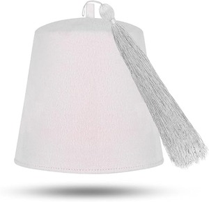 Chapeau Fez maçonnique uni - Laine noire avec diverses couleurs de pompons, type de tissu 100% laine, instructions d'entretien : Lavage à la main uniquement - Product Image 2