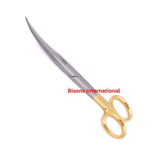Tijeras Quirúrgicas Manuales TC Knapp Iris de BISONS, de Carburo de Tungsteno y Acero Inoxidable, Certificadas por la CE, Reutilizables - Product Image 3
