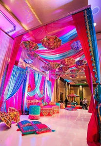 Bordado decorativo de alta calidad, paraguas indio hecho a mano, sombrilla, decoración de boda, decoración festiva tradicional, sombrilla Brolly - Product Image 3