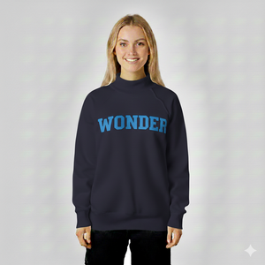 Sweat-shirt à col montant pour femme, hiver, épais, écologique, respirant, en polyester/coton, service OEM disponible - Product Image 6