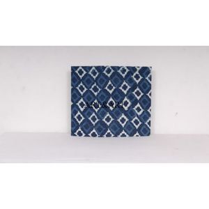 Corbeille en papier recyclé en forme de hexagone, faite à la main, avec motif floral en tissu de coton, pour jardin, bureau ou maison. - Product Image 6