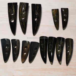 Boutons en corne de buffle noire, fabriqués à la main, de qualité supérieure, naturels, durables, pour manteaux, vestes et vêtements, au meilleur prix - Product Image 5