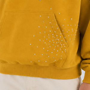 Sweat-shirts à strass pour hommes, design unique, prix raisonnable, vente chaude, 100% coton, sweat-shirts en molleton à strass pour hommes - Product Image 4