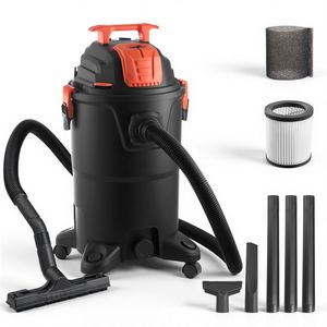 Aspirapolvere Portatile Wet & Dry da 8 Galloni, 4.5 HP di Picco, 900W di Potenza in Ingresso, con Autopulizia a un Pulsante e Doppio Filtro per Uso Domestico - Product Image 1