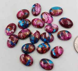 พลอยเทอร์ควอยซ์5ชิ้นสีชมพูสำหรับทำเครื่องประดับอัญมณี - Product Image 6