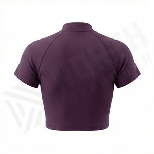 เสื้อครอปท็อปผ้าฝ้ายสีตามสั่งสำหรับผู้หญิง สไตล์ใหม่ล่าสุด รับผลิตแบรนด์ส่วนตัว เสื้อสตรีทแวร์ ฟิตเนส ออกกำลังกาย เสื้อยืดแอคทีฟแวร์ - Product Image 2