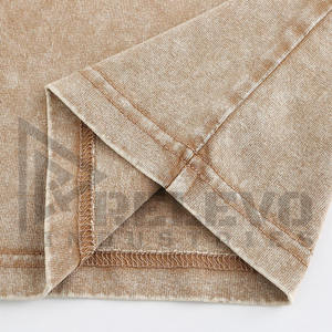 Camiseta de Algodón Grueso de 300 GSM para Hombre, Tela Gruesa de Primera Calidad, Estilo Urbano Holgado, Camiseta Resistente - Product Image 3