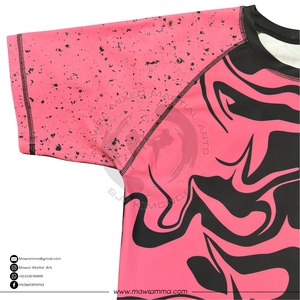 Maillot de compression personnalisé pour BJJ, respirant, séchage rapide, sublimation, MMA, grappling, entraînement, fitness, vêtements de sport, haut athlétique - Product Image 6