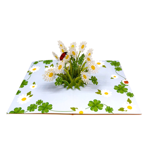Paper Art Viet Sun Flower 3D Pop up Card <b>Envelope</b> Handmade Origami Greeting Cards Digital Printing Rectangle for All Occasions - Product Image 1